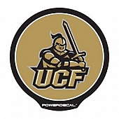POWERDECAL Decal - University Of Central Florida Knights Logo Black Plastic 4-1/2 Inch - PWR100501
