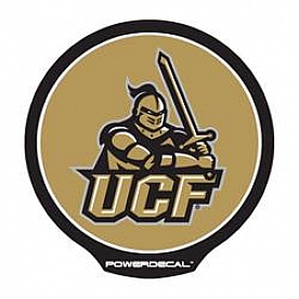 POWERDECAL Decal - University Of Central Florida Knights Logo Black Plastic 4-1/2 Inch - PWR100501