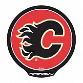 POWERDECAL Decal - Calgary Flames Logo Black Plastic 4-1/2 Inch - PWR7601