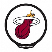 POWERDECAL Decal - Miami Heat Logo Black Plastic 4-1/2 Inch - PWR77001