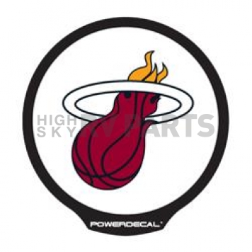 POWERDECAL Decal - Miami Heat Logo Black Plastic 4-1/2 Inch - PWR77001