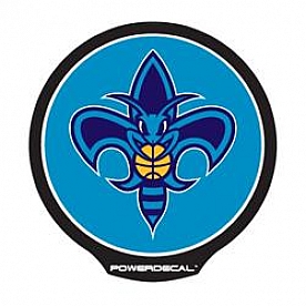 POWERDECAL Decal - New Orleans Hornets Logo Black Plastic 4-1/2 Inch - PWR78001