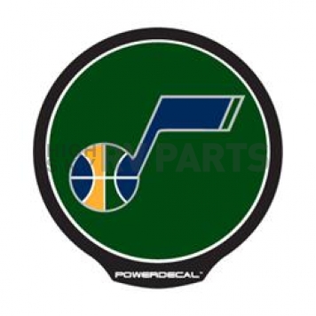 POWERDECAL Decal - Utah Jazz Logo Black Plastic 4-1/2 Inch - PWR79001