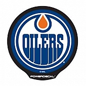 POWERDECAL Decal - Edmonton Oilers Logo Black Plastic 4-1/2 Inch - PWR7901
