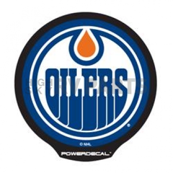 POWERDECAL Decal - Edmonton Oilers Logo Black Plastic 4-1/2 Inch - PWR7901