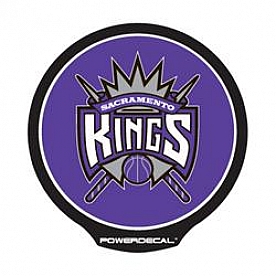 POWERDECAL Decal - Sacramento Kings Logo Black Plastic 4-1/2 Inch - PWR80001