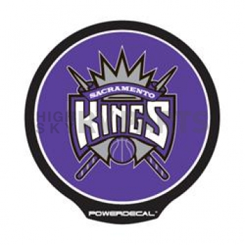 POWERDECAL Decal - Sacramento Kings Logo Black Plastic 4-1/2 Inch - PWR80001