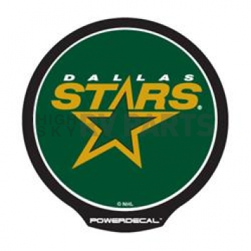 POWERDECAL Decal - Dallas Stars Logo Black Plastic 4-1/2 Inch - PWR8101