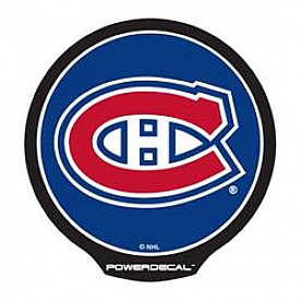 POWERDECAL Decal - Montreal Canadians Logo Black Plastic 4-1/2 Inch - PWR8201