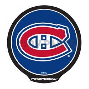 POWERDECAL Decal - Montreal Canadians Logo Black Plastic 4-1/2 Inch - PWR8201
