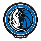POWERDECAL Decal - Dallas Mavericks Logo Black Plastic 4-1/2 Inch - PWR84001