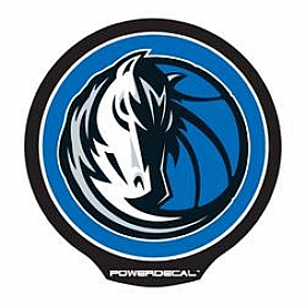 POWERDECAL Decal - Dallas Mavericks Logo Black Plastic 4-1/2 Inch - PWR84001