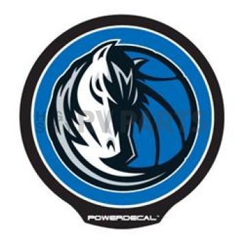 POWERDECAL Decal - Dallas Mavericks Logo Black Plastic 4-1/2 Inch - PWR84001