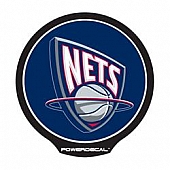 POWERDECAL Decal - New Jersey Nets Logo Black Plastic 4-1/2 Inch - PWR85001