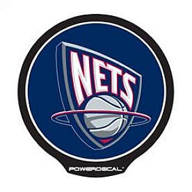 POWERDECAL Decal - New Jersey Nets Logo Black Plastic 4-1/2 Inch - PWR85001
