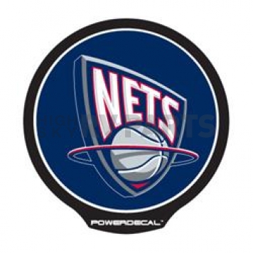 POWERDECAL Decal - New Jersey Nets Logo Black Plastic 4-1/2 Inch - PWR85001
