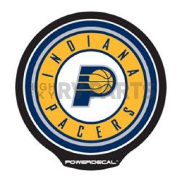 POWERDECAL Decal - Indiana Pacers Logo Black Plastic 4-1/2 Inch - PWR87001