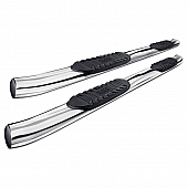 Black Horse Offroad Nerf Bar 5 Inch Stainless Steel Oval - BGM119SSBN