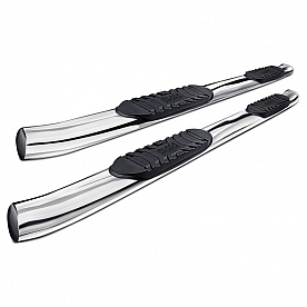 Black Horse Offroad Nerf Bar 5 Inch Stainless Steel Oval - BGM119SSBN