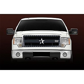 RBP (Rolling Big Power) Grille Insert - Black Powder Coated Stainless Steel Rectangular - 951568