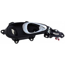 Help! By Dorman Interior Door Handle - Paddle OEM Black Housing With Silver Lever Single - 80946
