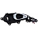 Help! By Dorman Interior Door Handle - Paddle OEM Black Housing With Silver Lever Single - 80946