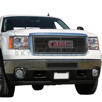 Paramount Automotive Bumper Grille Insert Wire Mesh Style Powder Coated Black Stainless Steel - 460743-4