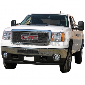 Paramount Automotive Bumper Grille Insert Wire Mesh Style Powder Coated Black Stainless Steel - 460743-5