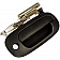 Help! By Dorman Exterior Door Handle - Plastic Black Single - 80182