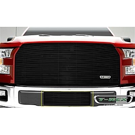 T-Rex Truck Products Bumper Grille Insert Horizontal Bar Powder Coated Black Aluminum - 25573B