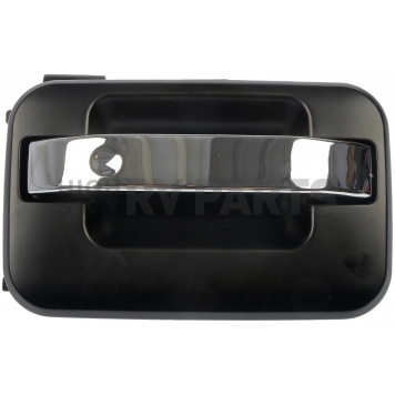 Help! By Dorman Exterior Door Handle - Plastic Silver Insert With Black Trim Single - 80198