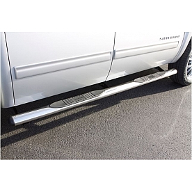 Lund International Nerf Bar 4 Inch Stainless Steel Oval - 23576784