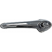 Help! By Dorman Exterior Door Handle - Plastic Silver/ Black Single - 81015