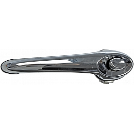 Help! By Dorman Exterior Door Handle - Plastic Silver/ Black Single - 81015