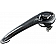 Help! By Dorman Exterior Door Handle - Plastic Silver/ Black Single - 81015