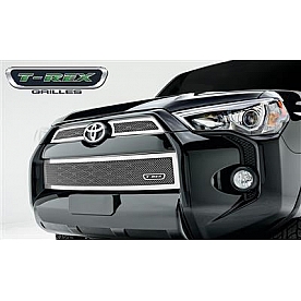 T-Rex Truck Products Grille Insert - Mesh Rectangular Polished Stainless Steel - 54949