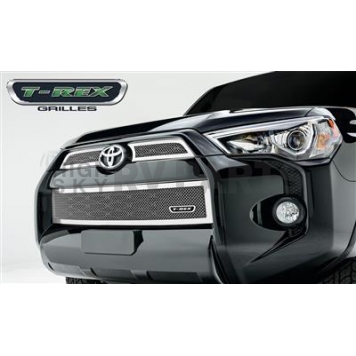 T-Rex Truck Products Grille Insert - Mesh Rectangular Polished Stainless Steel - 54949