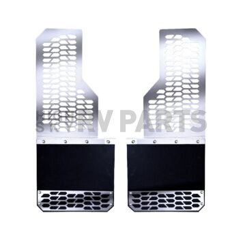 Putco Mud Flap - Stainless Steel Brushed Set Of 2 - 78155