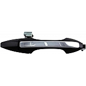 Help! By Dorman Exterior Door Handle - Plastic Silver Lever And Black Housing Single - 81934
