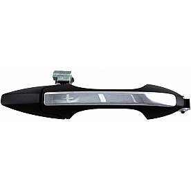 Help! By Dorman Exterior Door Handle - Plastic Silver Lever And Black Housing Single - 81934