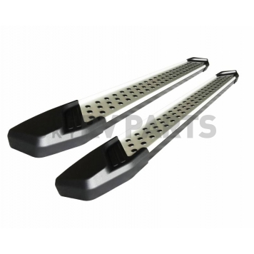 Black Horse Offroad Running Board Aluminum Stationary Silver - VOW1069