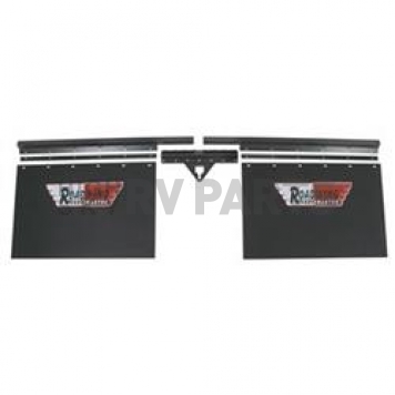 Roadmaster Inc Mud Flap - Rubber Black Powder Coated Set Of 2 - 4400102