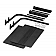 Warrior Products Mud Flap - Rubber Black Powder Coated Set Of 2 - 4000