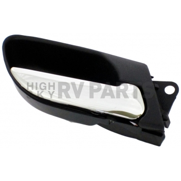 Help! By Dorman Interior Door Handle - Plastic Black Housing With Silver Lever Single - 95137-2