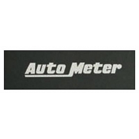 AutoMeter Decal - Black With White Letters - 0213