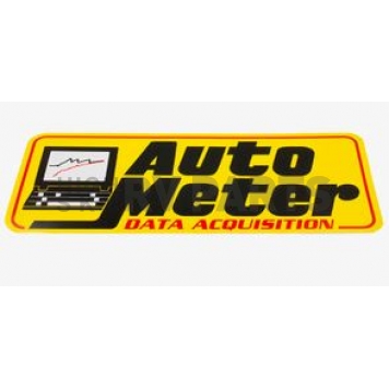 AutoMeter Decal - Black/ Yellow - 0220