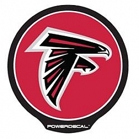 POWERDECAL Decal - Atlanta Falcons Logo Black Plastic 4-1/2 Inch - PWR2001