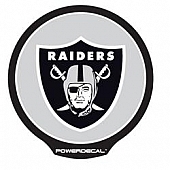 POWERDECAL Decal - Oakland Raiders Logo Black Plastic 4-1/2 Inch - PWR1701