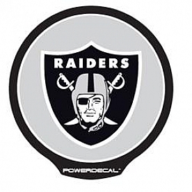 POWERDECAL Decal - Oakland Raiders Logo Black Plastic 4-1/2 Inch - PWR1701