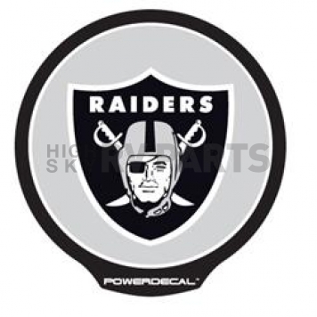 POWERDECAL Decal - Oakland Raiders Logo Black Plastic 4-1/2 Inch - PWR1701